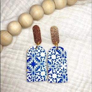 Santorini Clay Earrings